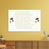 Shakespeare-Sonett # 18 Leinwanddruck (Insitu (Wohnzimmer))