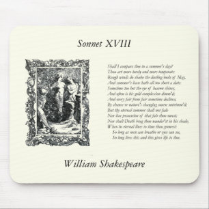 Shakespeare-Sonett # 18 Mousepad