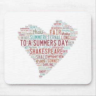 Shakespeare-Sonett 18 Mousepad