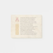 Shakespeare-Sonett 20 (XX) auf Pergament Post-it Klebezettel (Vorderseite)