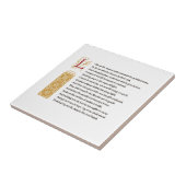 Shakespeare-Sonett 60 (LX) auf Pergament Fliese (Seite)