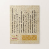 Shakespeare-Sonett 60 (LX) auf Pergament Puzzle (Vertikal)