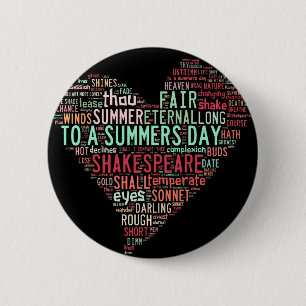 Shakespeare-Sonett Button