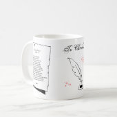 Shakespeare Sonnet 105 Kaffeetasse (Vorderseite Links)