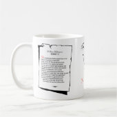 Shakespeare Sonnet 10 Kaffeetasse (Links)