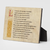 Shakespeare Sonnet 116 (CXVI) auf Pergament Fotoplatte (Seite)