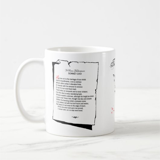 Shakespeare Sonnet 116 Kaffeetasse (Links)