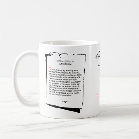 Shakespeare Sonnet 126 Kaffeetasse (Links)