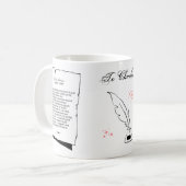 Shakespeare Sonnet 133 Kaffeetasse (Vorderseite Links)