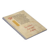 Shakespeare Sonnet 15 (XV) auf Pergament Notizblock (Rechte Seite)