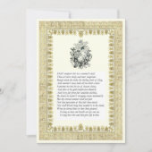 Shakespeare Sonnet # 18 Einladung (Vorderseite)