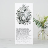 Shakespeare Sonnet # 18 Einladung (Stehend Vorderseite)