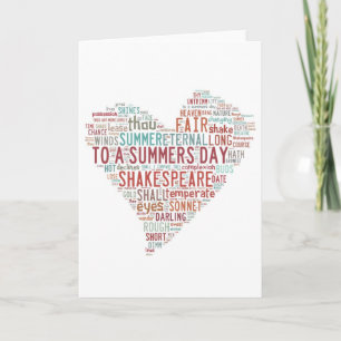 Shakespeare Sonnet 18 Karte