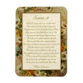 Shakespeare Sonnet 18 Magnet (Vertikal)