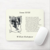 Shakespeare Sonnet # 18 Mousepad (Mit Mouse)