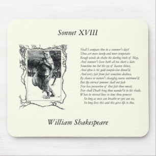 Shakespeare Sonnet # 18 Mousepad