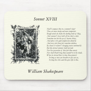 Shakespeare Sonnet # 18 Mousepad