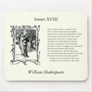Shakespeare Sonnet # 18 Mousepad