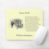 Shakespeare Sonnet # 18 Mousepad (Mit Mouse)