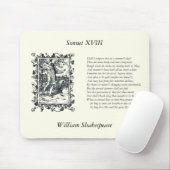 Shakespeare Sonnet # 18 Mousepad (Mit Mouse)