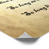 Shakespeare Sonnet 18 Poster (Ecke)