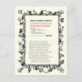 Shakespeare Sonnet # 18 Postkarte (Vorderseite)