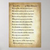 Shakespeare Sonnet 19 Poster (Vorne)
