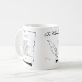 Shakespeare Sonnet 26 Kaffeetasse (Vorderseite Links)