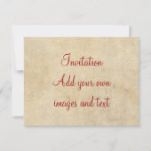 Shakespeare Sonnet 29 (XXIX) auf Pergament Einladung (Vorderseite)