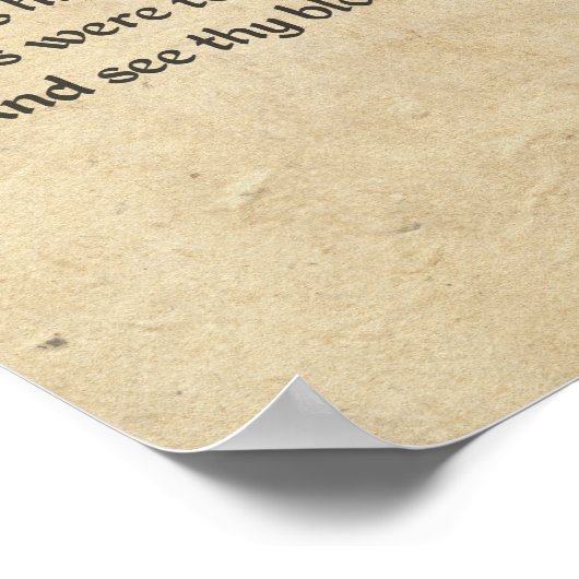 Shakespeare Sonnet 2 Parchment Poster (Ecke)