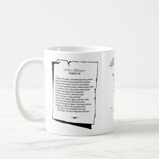 Shakespeare Sonnet 3 Kaffeetasse (Links)