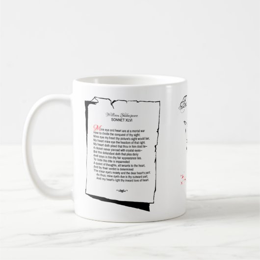 Shakespeare Sonnet 46 Kaffeetasse (Links)