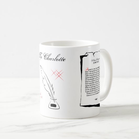 Shakespeare Sonnet 49 Kaffeetasse (VorderseiteRechts)
