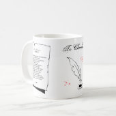Shakespeare Sonnet 60 Kaffeetasse (Vorderseite Links)