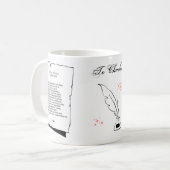 Shakespeare Sonnet 70 Kaffeetasse (Vorderseite Links)