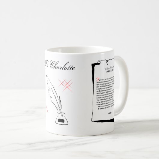 Shakespeare Sonnet 73 Kaffeetasse (VorderseiteRechts)