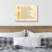 Shakespeare Sonnet 73(LXXIII) auf Pergament Leinwanddruck (Insitu (Schlafzimmer))