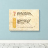 Shakespeare Sonnet 73(LXXIII) auf Pergament Leinwanddruck (Insitu (Holzboden))