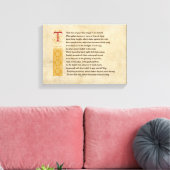 Shakespeare Sonnet 73(LXXIII) auf Pergament Leinwanddruck (Insitu (Wohnzimmer))