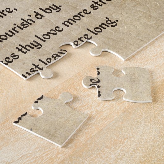 Shakespeare Sonnet 73(LXXIII) auf Pergament Puzzle (Seite)