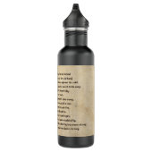 Shakespeare Sonnet 73 (LXXIII) auf Pergament Trinkflasche (Rechts)