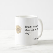 Shakespeare Summer Quote Decor For Home Kaffeetasse (VorderseiteRechts)