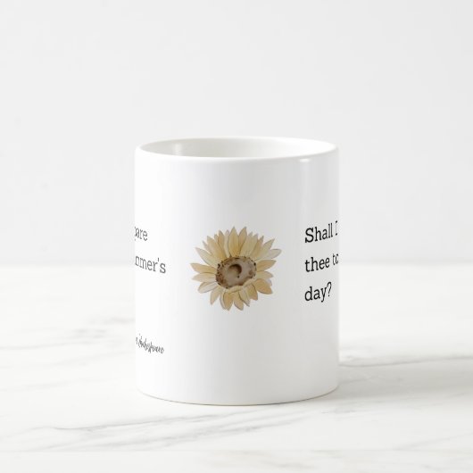 Shakespeare Summer Quote Decor For Home Kaffeetasse (Mittel)