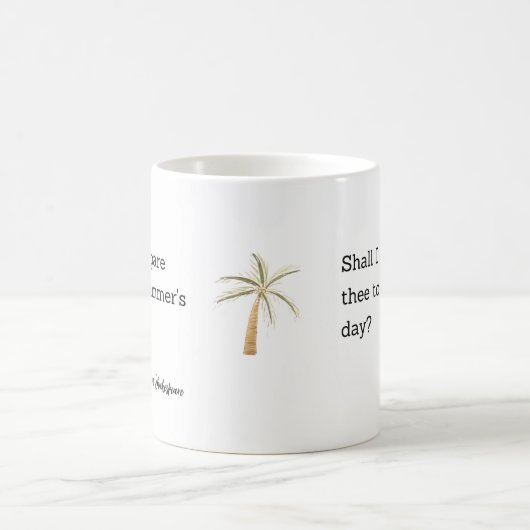 Shakespeare Summer Quote Decor For Home Kaffeetasse (Mittel)