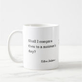Shakespeare Summer Quote Decor For Home Kaffeetasse (Links)