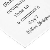 Shakespeare Summer Quote Decor For Home Kurzer Tischläufer (Ecke)