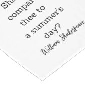 Shakespeare Summer Quote Decor For Home Kurzer Tischläufer (Ecke)