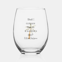 Shakespeare Summer Quote Decor For Home Weinglas Ohne Stiel