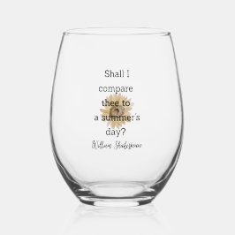 Shakespeare Summer Quote Decor For Home Weinglas Ohne Stiel