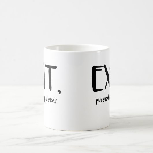 Shakespeare Tasse Exit mit einem Bärenbuchgeschenk (Mittel)